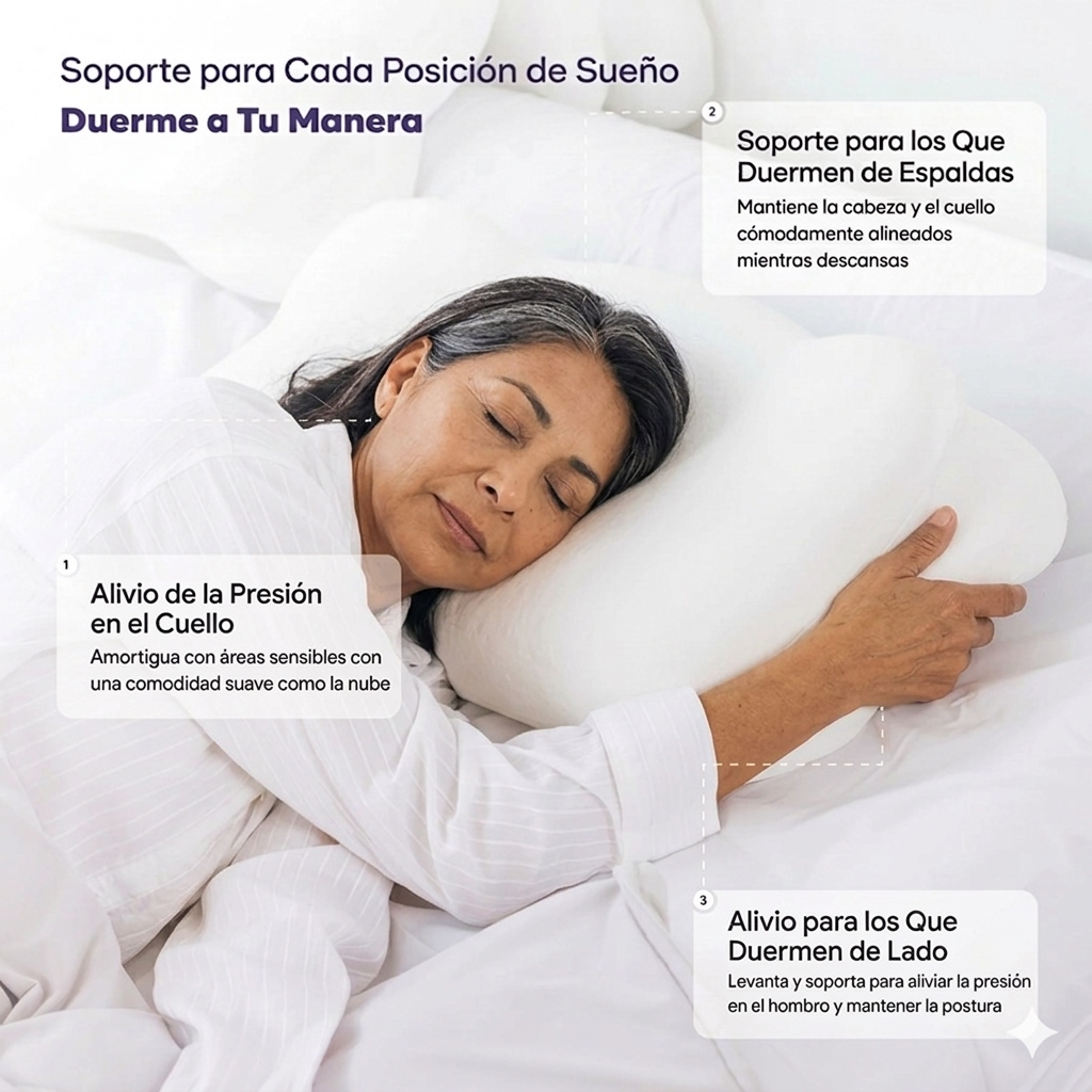 Almohada CloudAlign™ - Elimina tus Dolores de Espalda y Cuello al Dormir