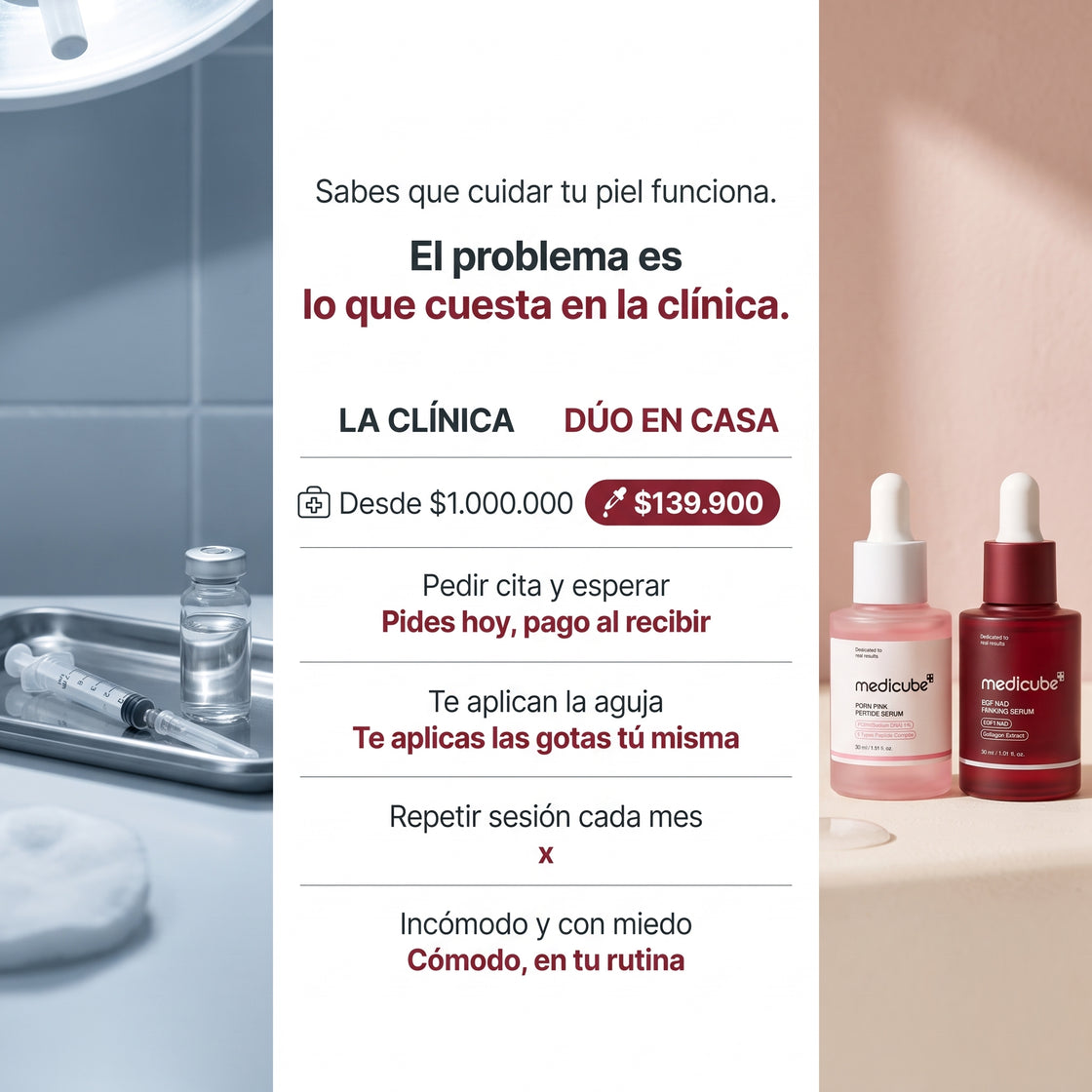 Dúo Reafirmante Medicube - El secreto de las clínicas.